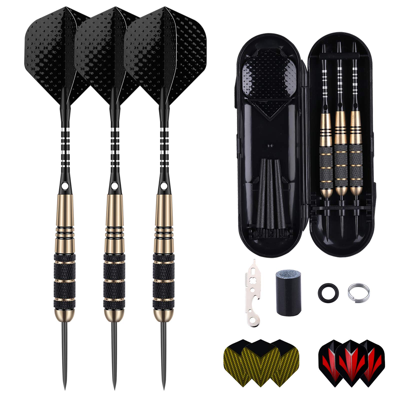 sanfeng Steel Tip Darts Set for Dartboard, Professional Darts with